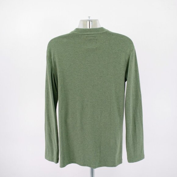 St John's‎ Bay Green Super Soft Tall LT Henley Sweater Cotton Polyester - Picture 4 of 8